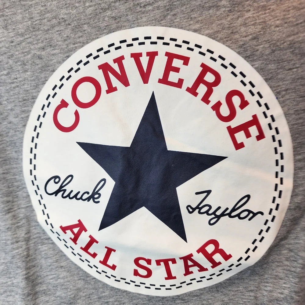 Converse Chuck Taylor All Star‎ Boy's T-Shirt Heather Dark Grey New NWT Size M